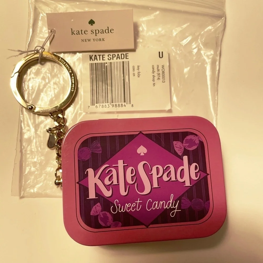 Kate Spade Candy Tin Bag/key fob